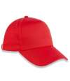 RC096X Result Organic Cotton 5 Panel Cap Red colour image
